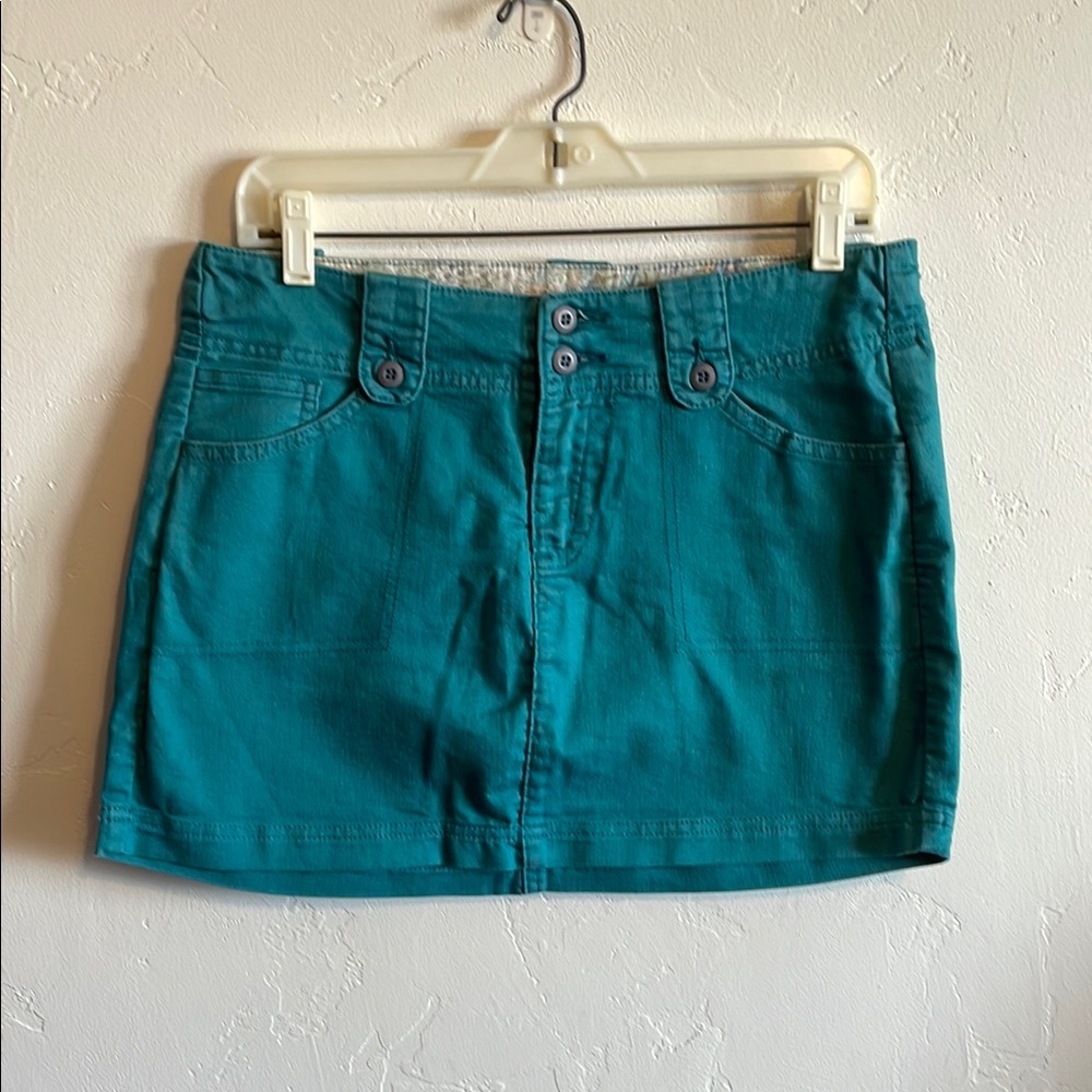 Prana Blue Mini mini Skirt